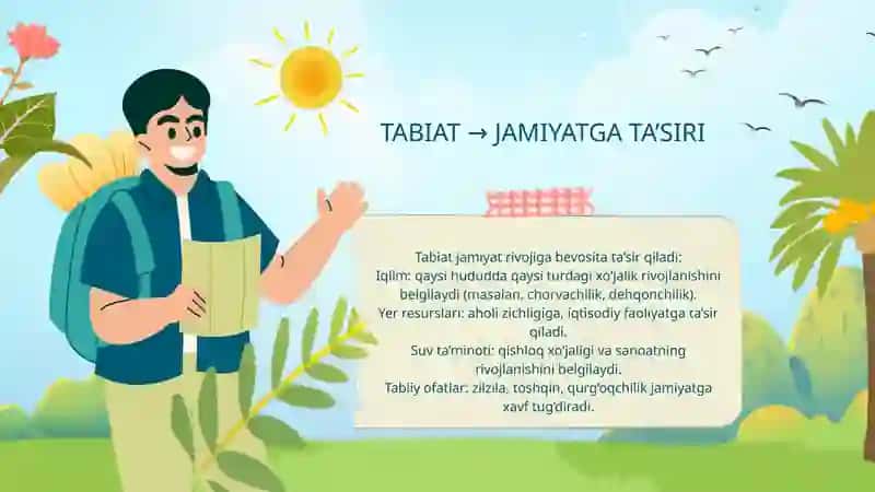 JAMIYAT VA TABIAT O'RTASIDAGI MUNOSABATLAR 4