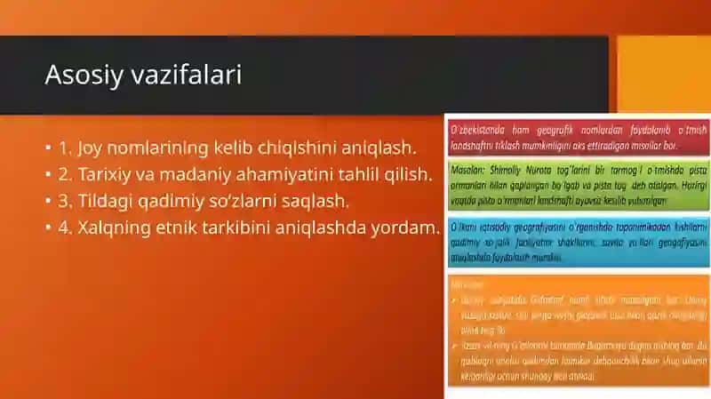 Toponimiktadqiqotlarning nazariyasi va rivojlanish tarixi 4