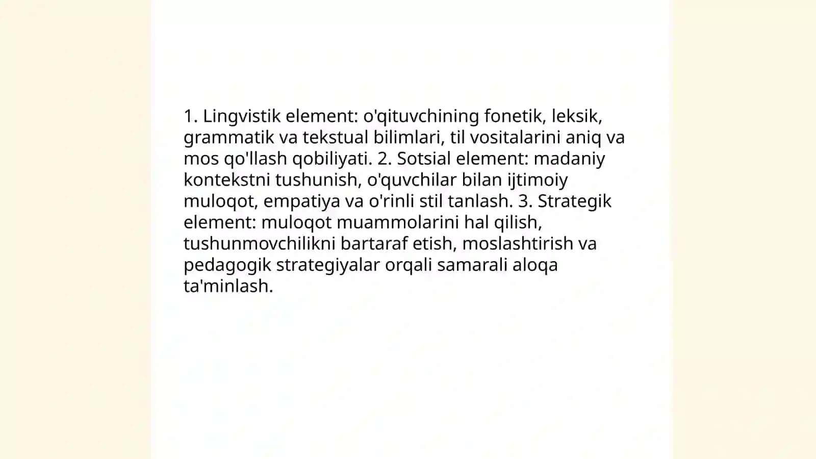 Oʻqituvchining kommunikativ qobiliyati 4