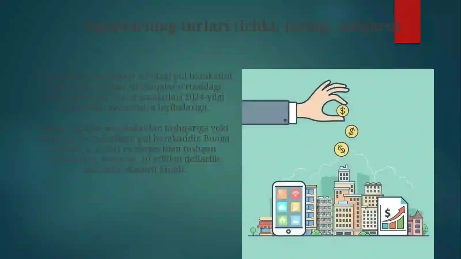 Pul oqimlari: Asosiy tushunchalar va turlari 4