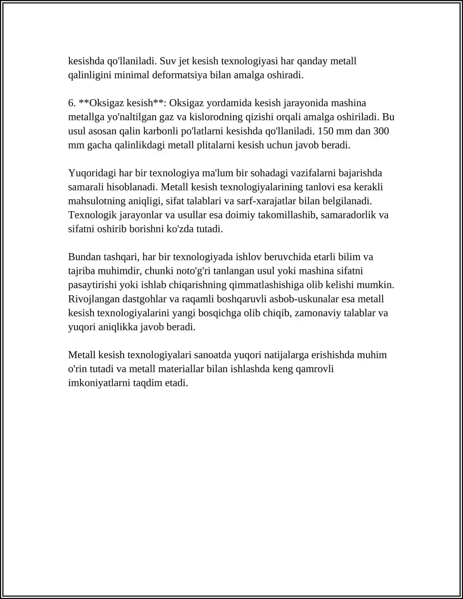 METALLARNI KESIB ISHLASH 4