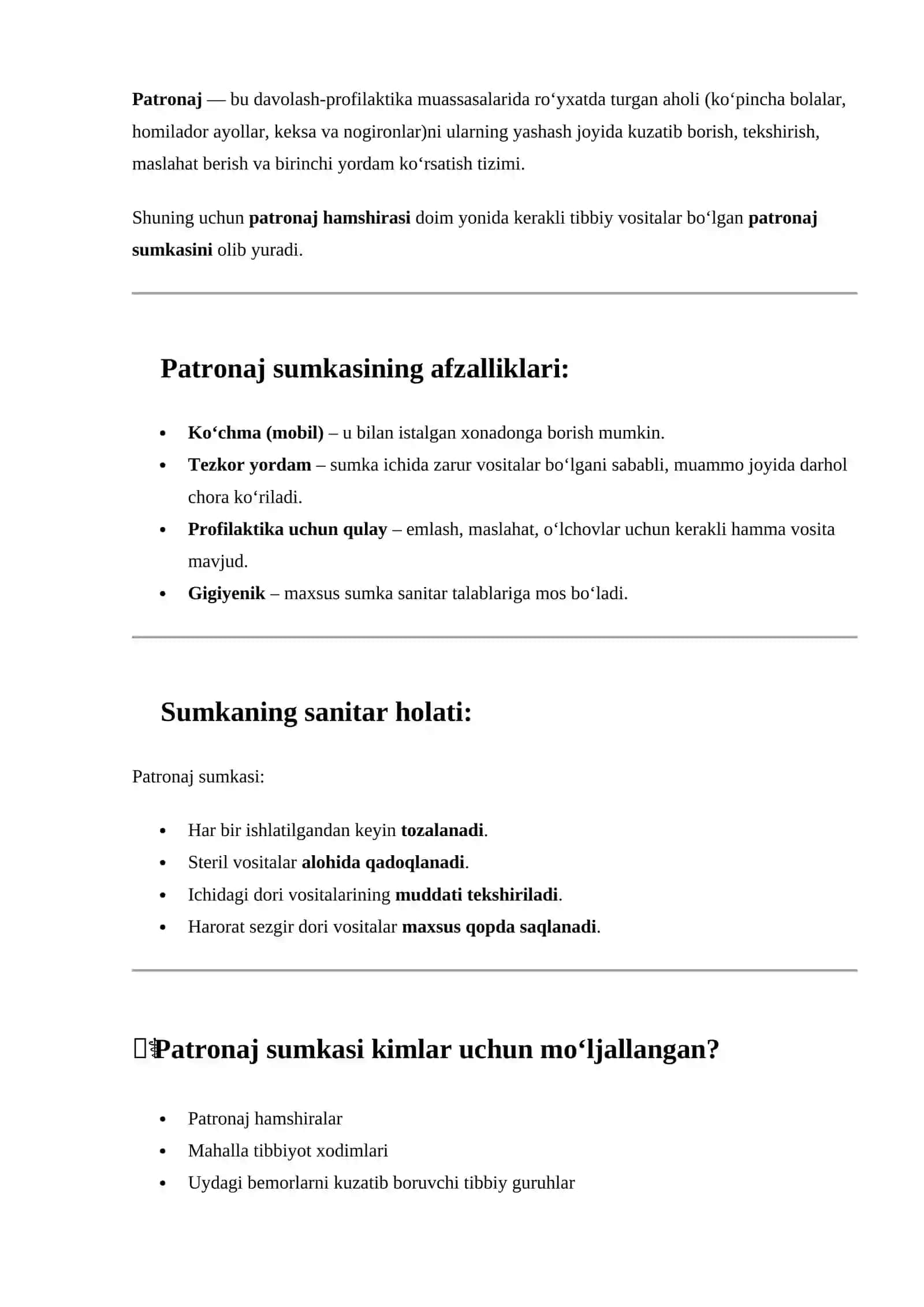 Patronaj sumkasi va uning turlari 4