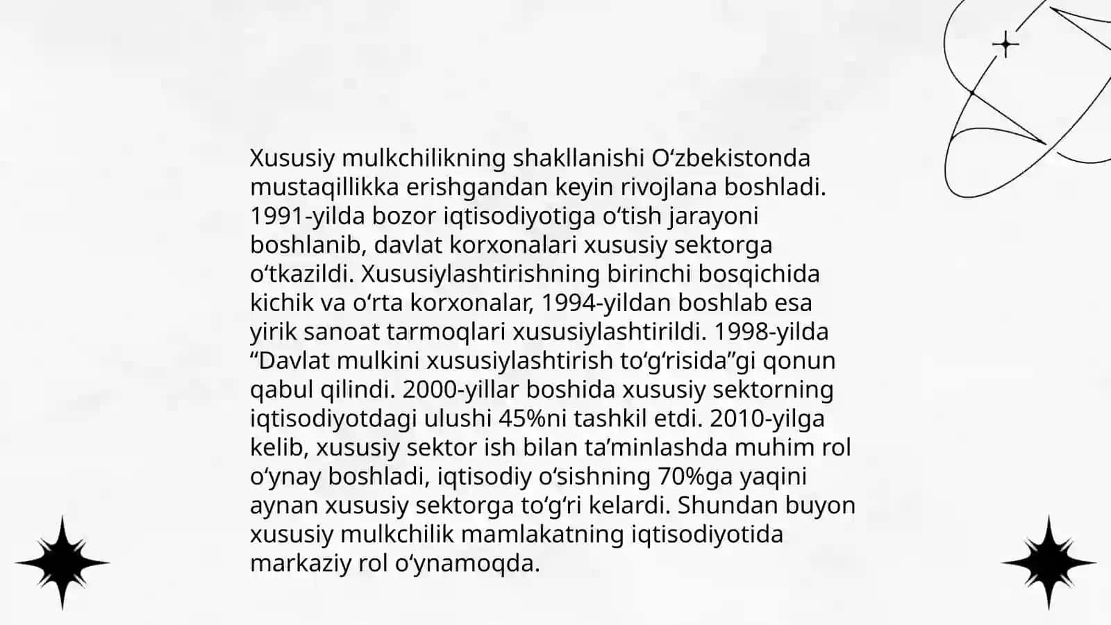 Iqtisodiy Islohotlar va Xususiy Mulkchilik 4