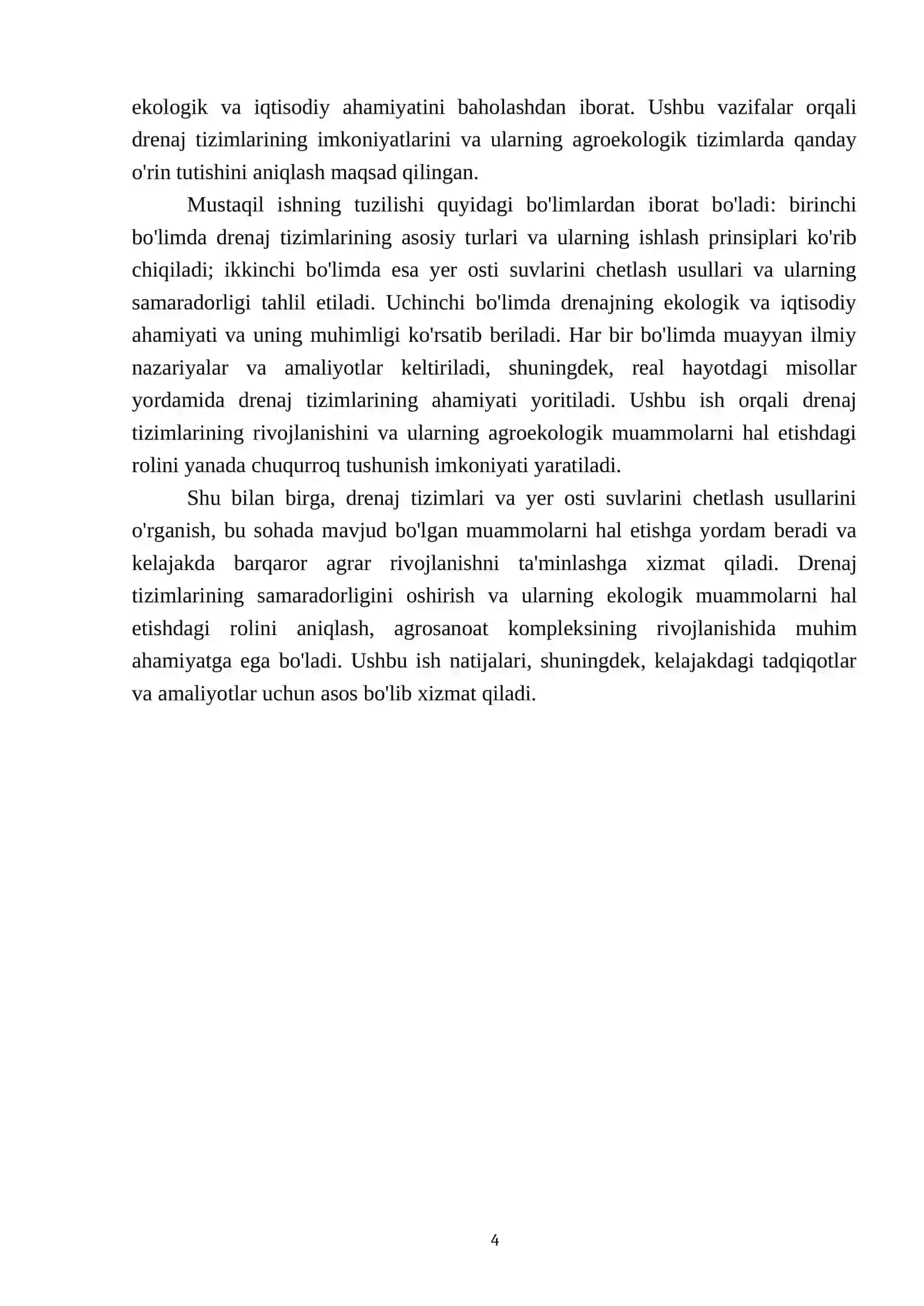 Drenajlar. Yer osti suvlarini chetlatish 4