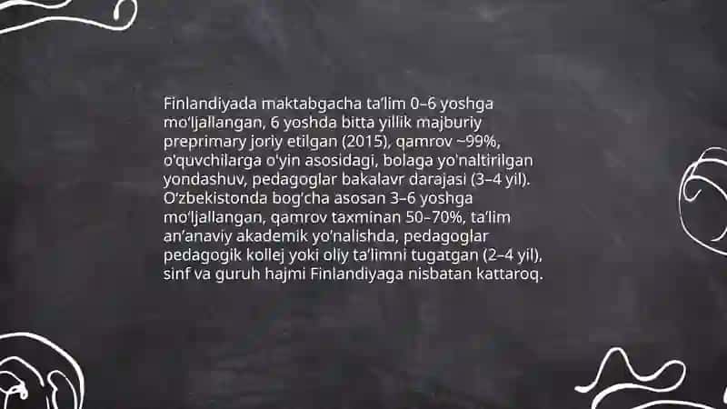 Finlandiya ta'lim tizimi va uning afzalliklari 4