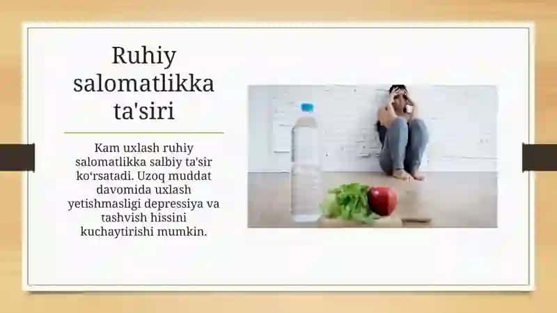 Kam uxlashlikning zararlari haqida 4
