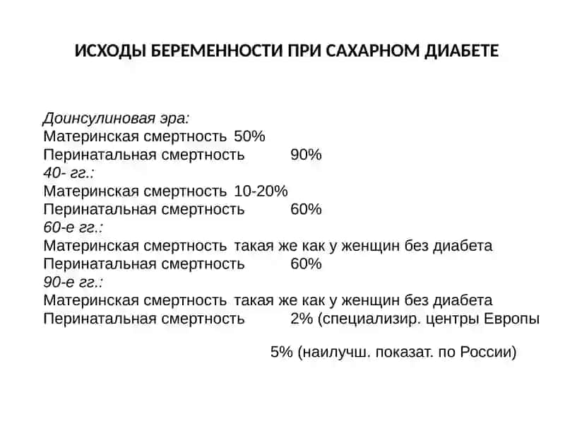 САХАРНЫЙ ДИАБЕТ И БЕРЕМЕННОСТЬ 4