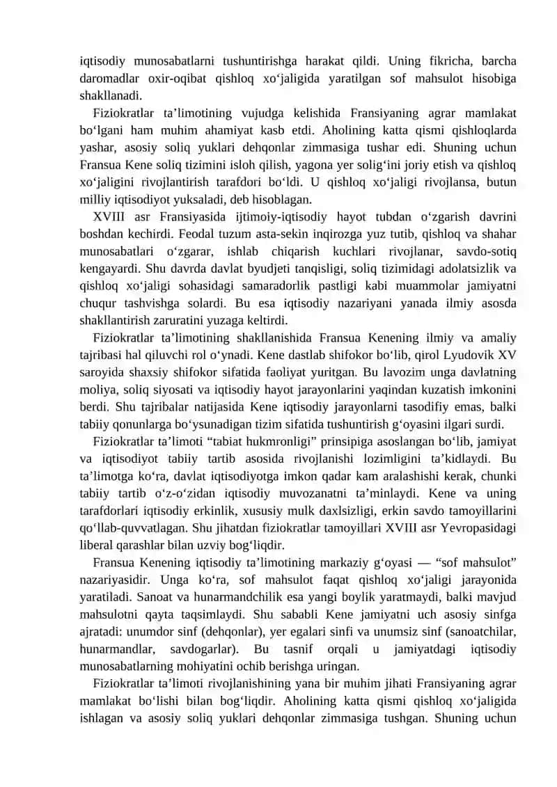 F. Kenening iqtisodiy ta’limotlari 4