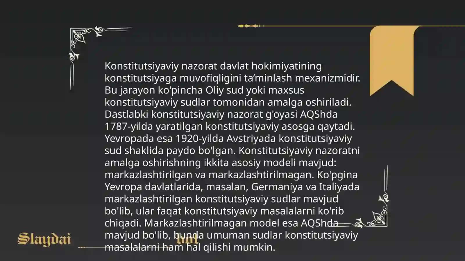 Hokimiyatlar ajratilishi printsipi 4