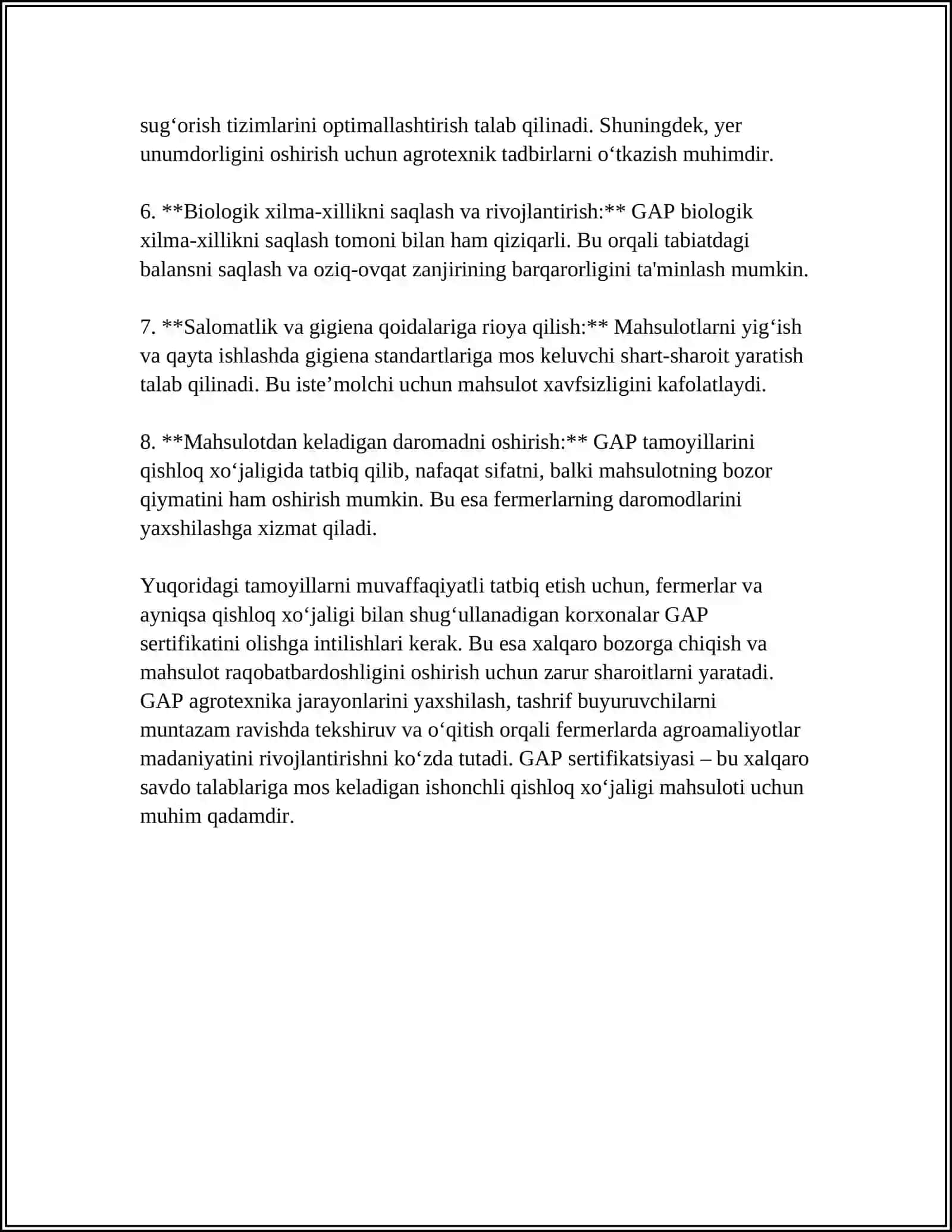 GAP USTIDA ISHLASHGA OID MUSTAQIL ISHLAR 4