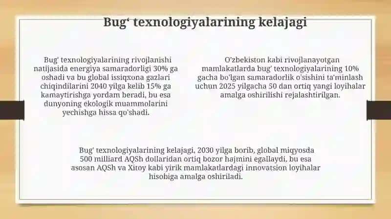 Kimyo sanoatida bug‘ texnologiyalari 4