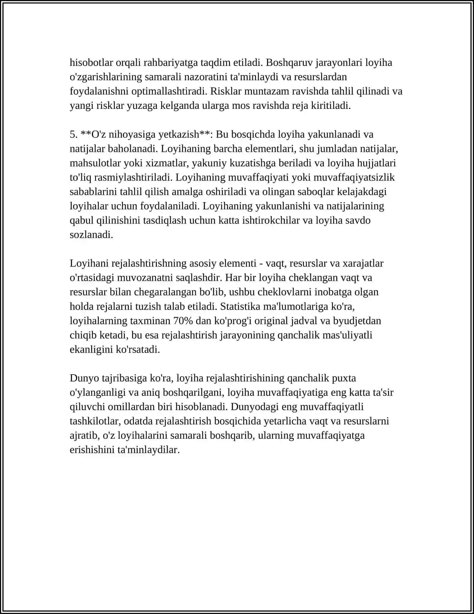 TADQIQOT LOYHASINI ISHLAB CHIQISH 4