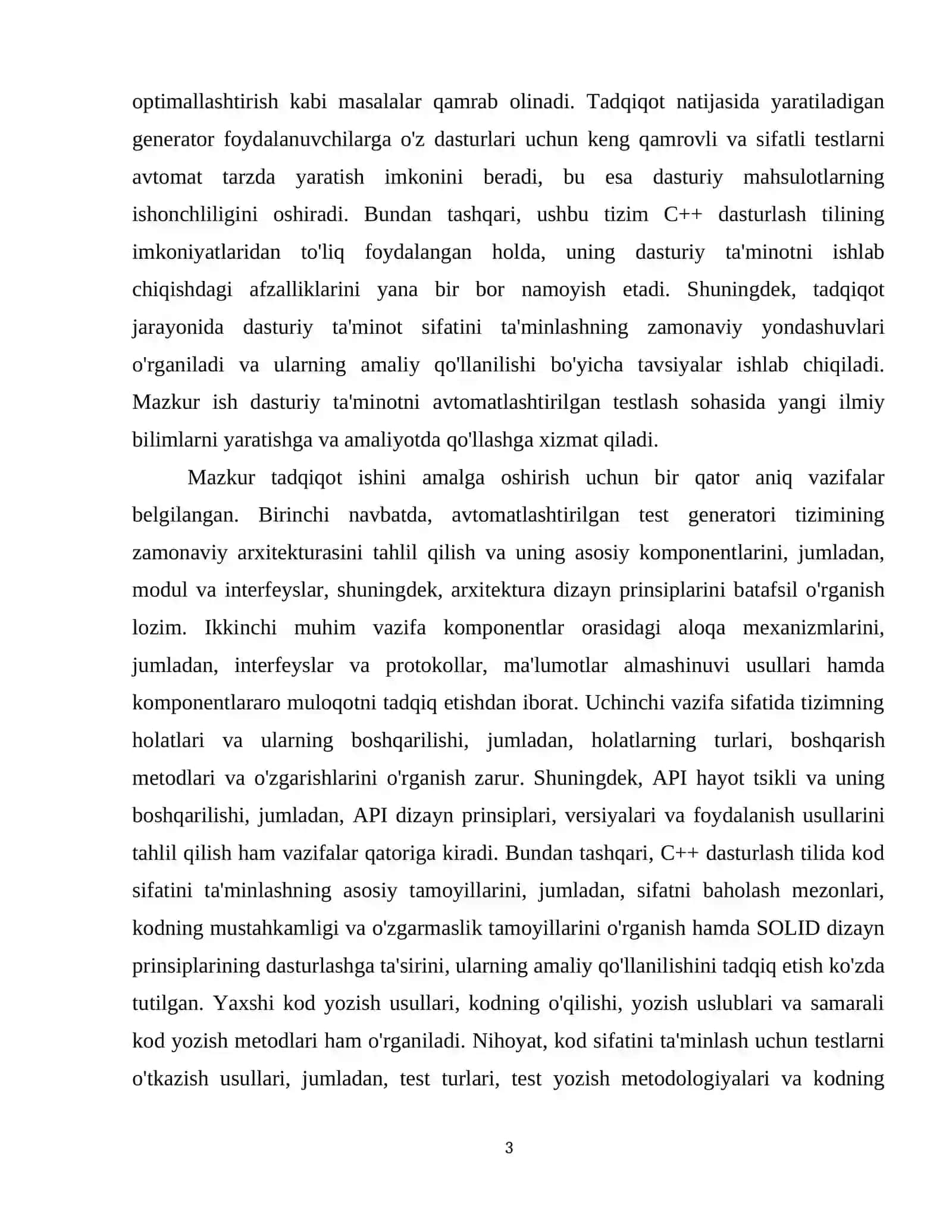 : C++ dasturlash tilida avtomatlashtirilgan test generator tizimini yaratish 4