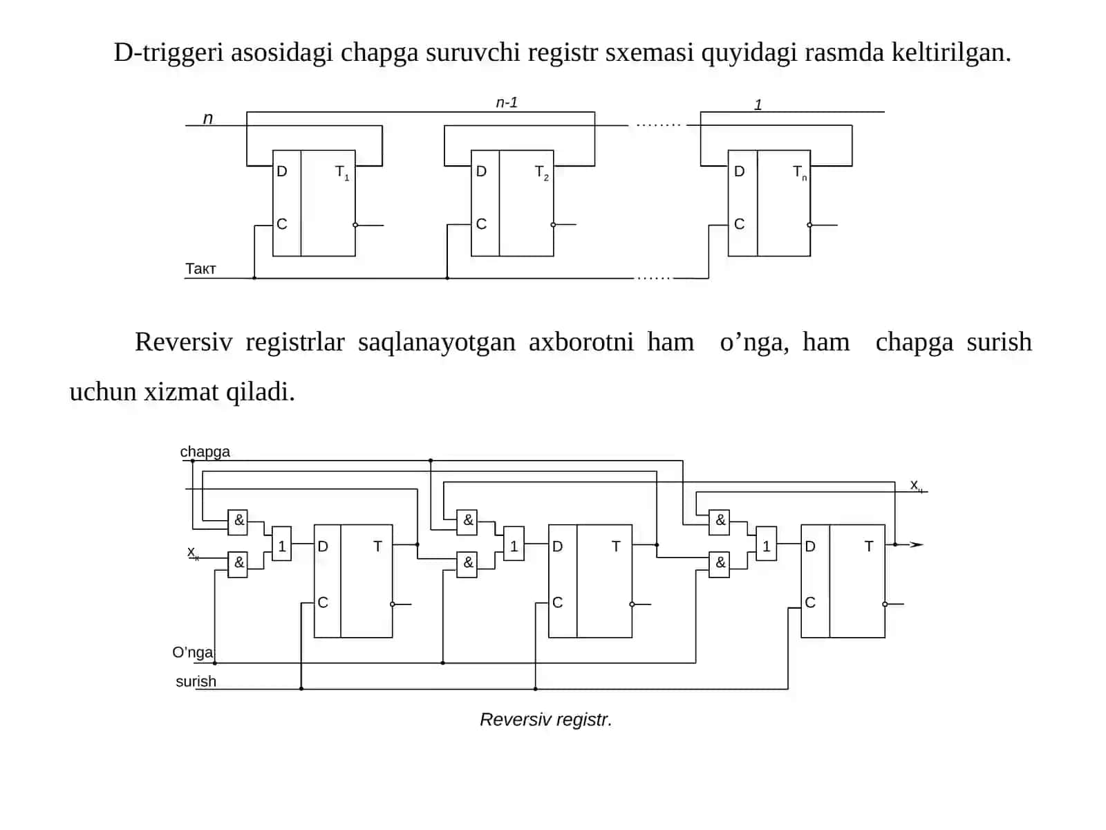 Mavzu: Registrlar va hisoblagichlar 4