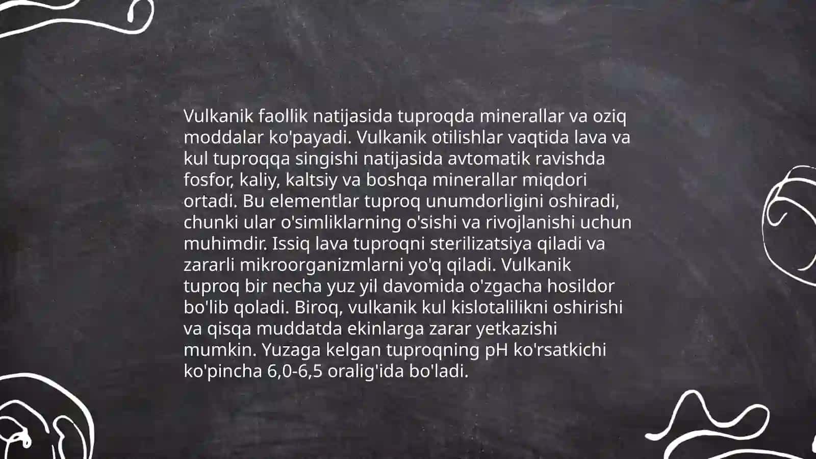 Vulkanlar va tuproq hosil bo'lishi 4