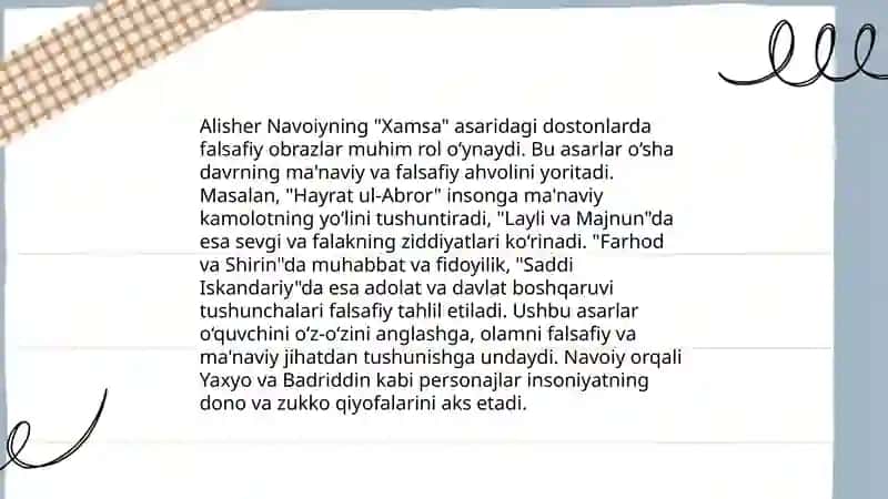 Xamsa dostonining falsafiyligi 4