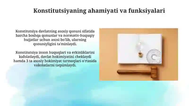 Konstitutsiya va qonunning ustunligi 4