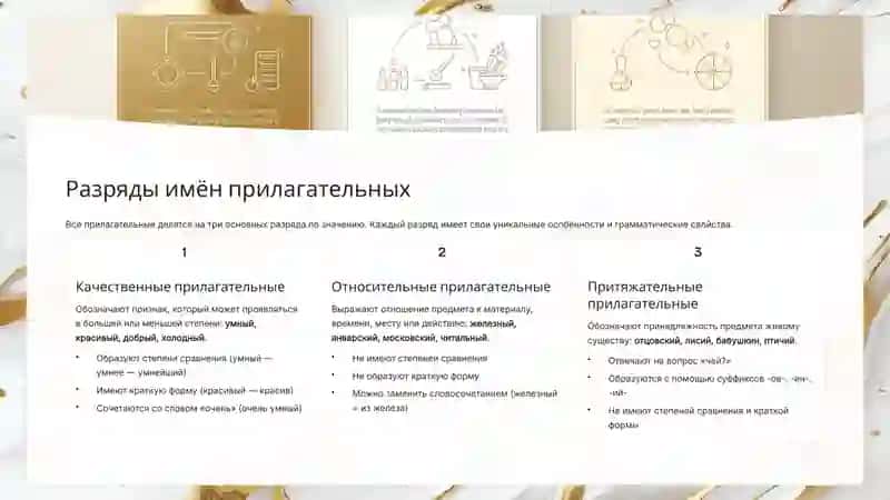 Имя прилагательное как часть речи 4