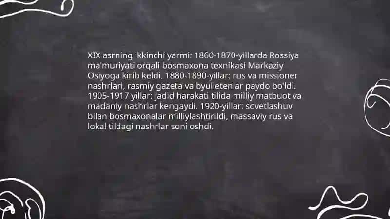 Zamonaviylik: an‘anaviylik va ilk bosma nashrlar 4