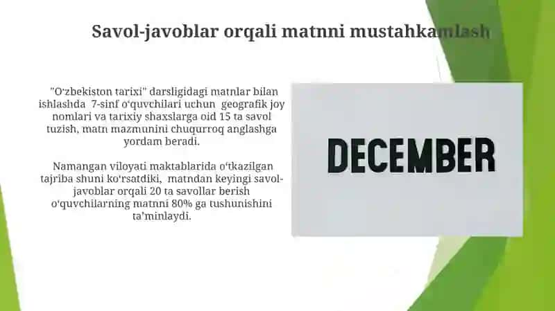 Uqish darslarida matn ustida ishlash 4