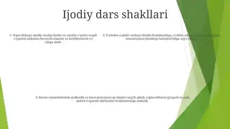 Maktabgacha TaʼLimda OʼYin Dars Shakllari Va Uslublari 4