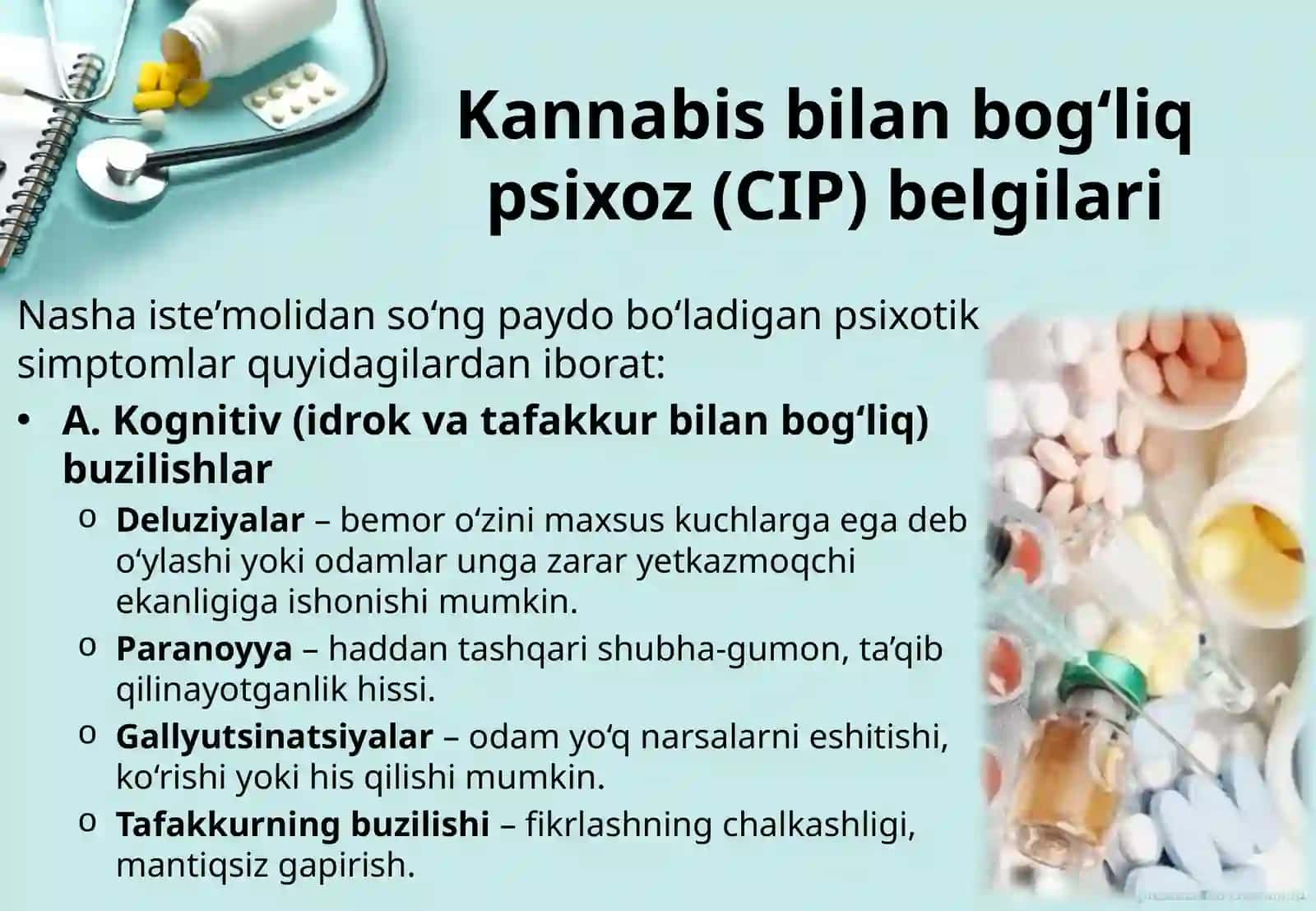 Nasha qabul qilgan bemorlardagi psixozlar 4
