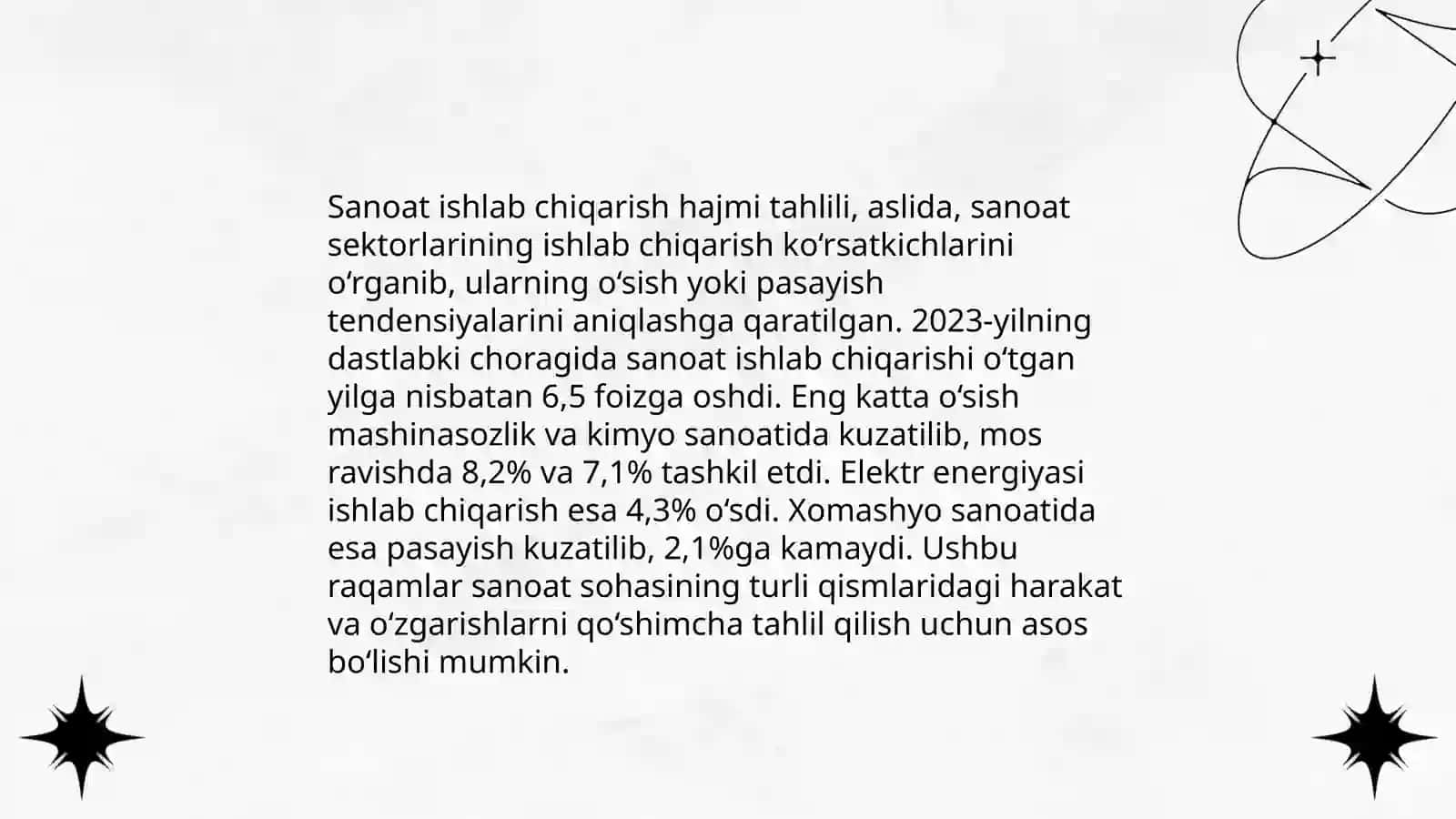 Sanoat statistikasi 4