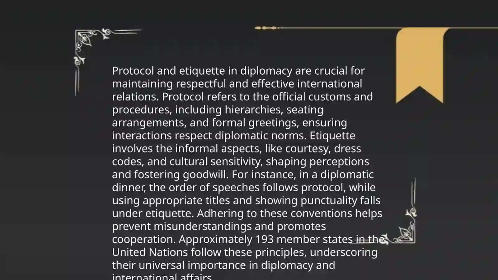 Language of Diplomacy 4