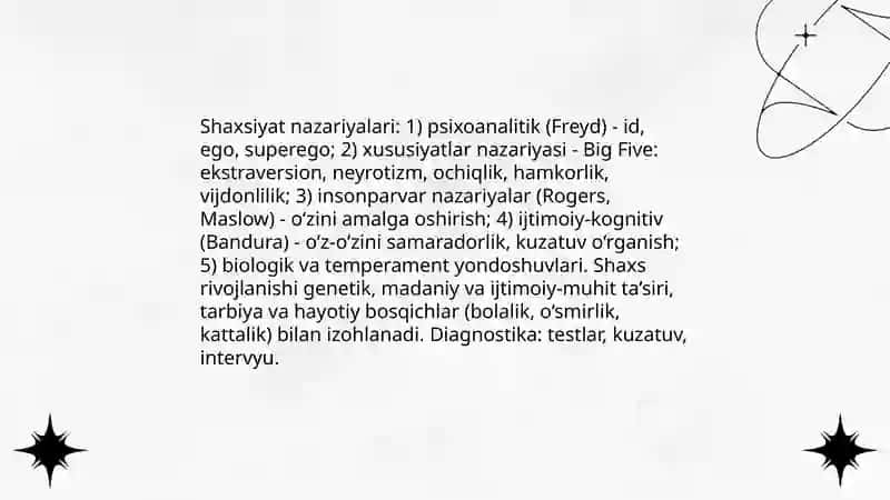 Psixologik bilimlar 4