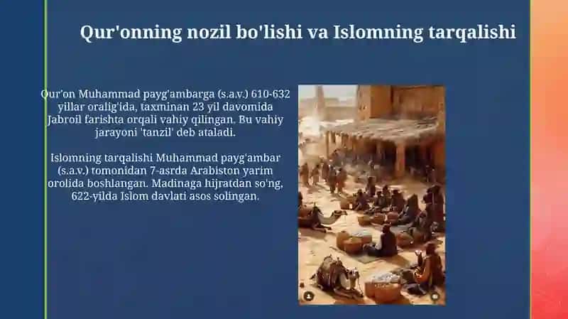 Islom madaniyatining tarkib topishi va rivojlanishi 4