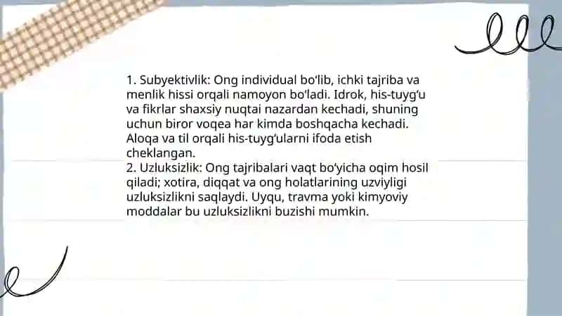 Ong haqida tushuncha va uning xossalari 4