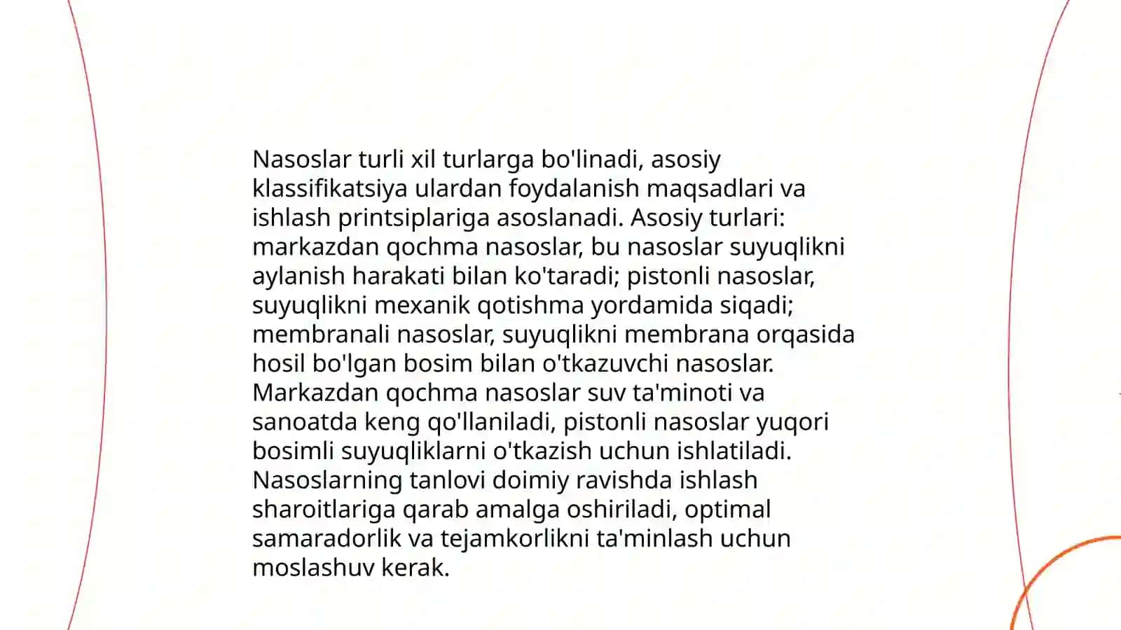 Nasos turlari bilan tanishish 4