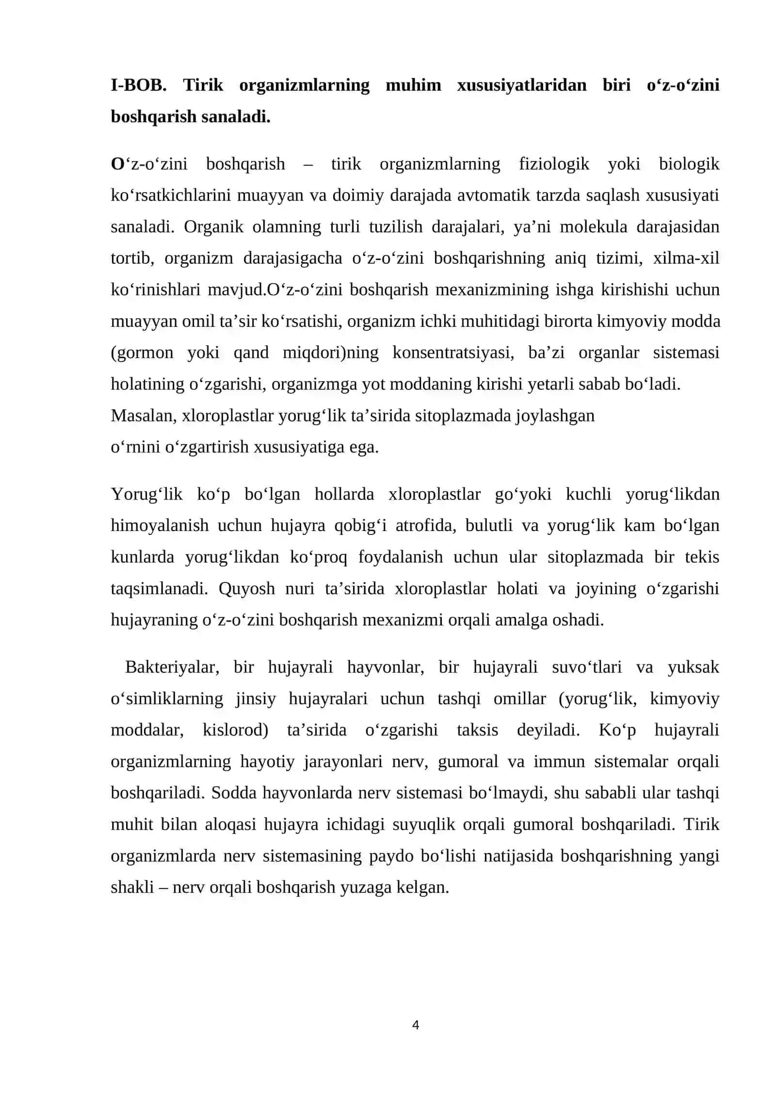 Tirik organizmlar mavzusini o'rgatish usullari 4
