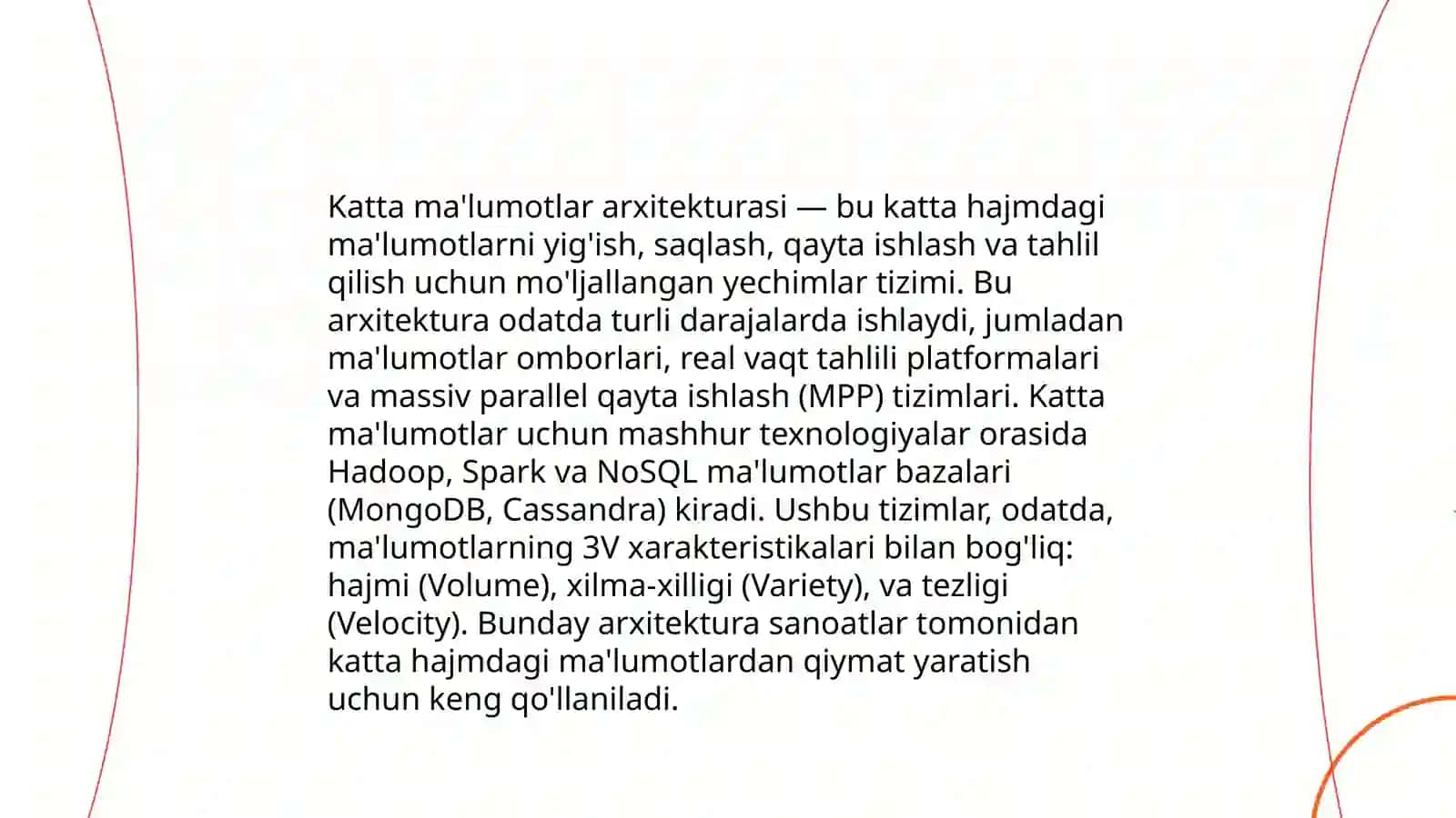 Katta ma'lumotlar analitikasi 4