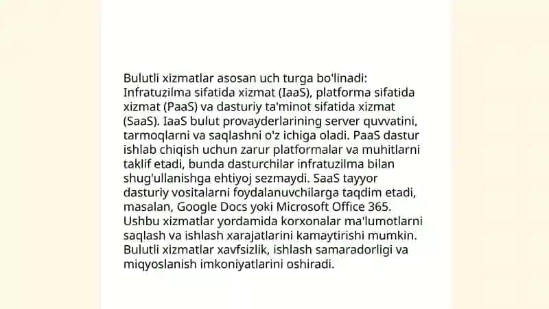 Bulutli hisoblash va ma’lumotlarni saqlash 4
