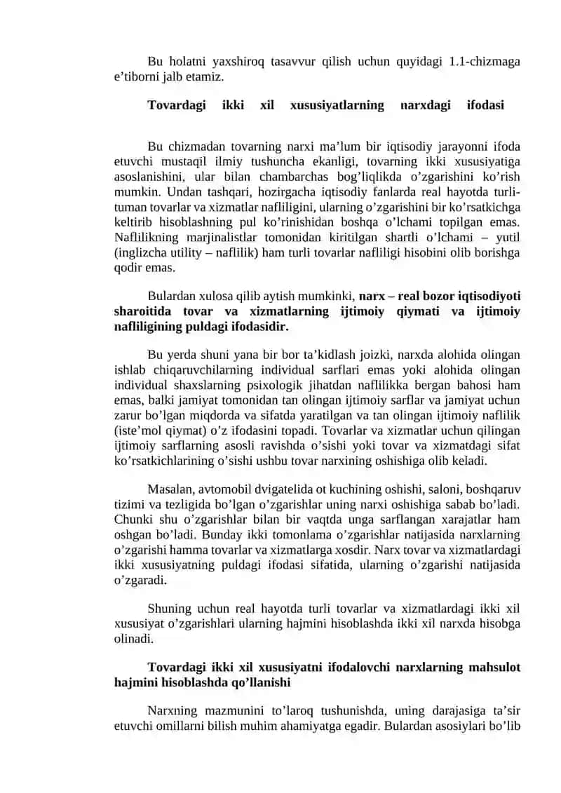 Narxning mohiyati va shakllanish turlari 4