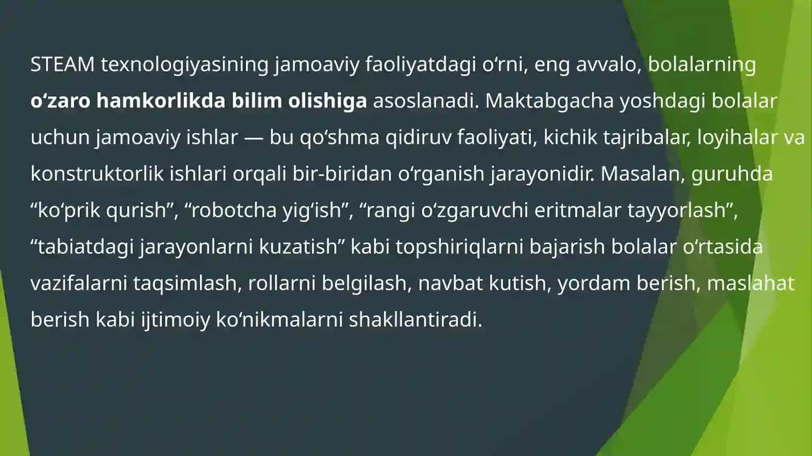 STEAM ta'lim texnologiyasi 4