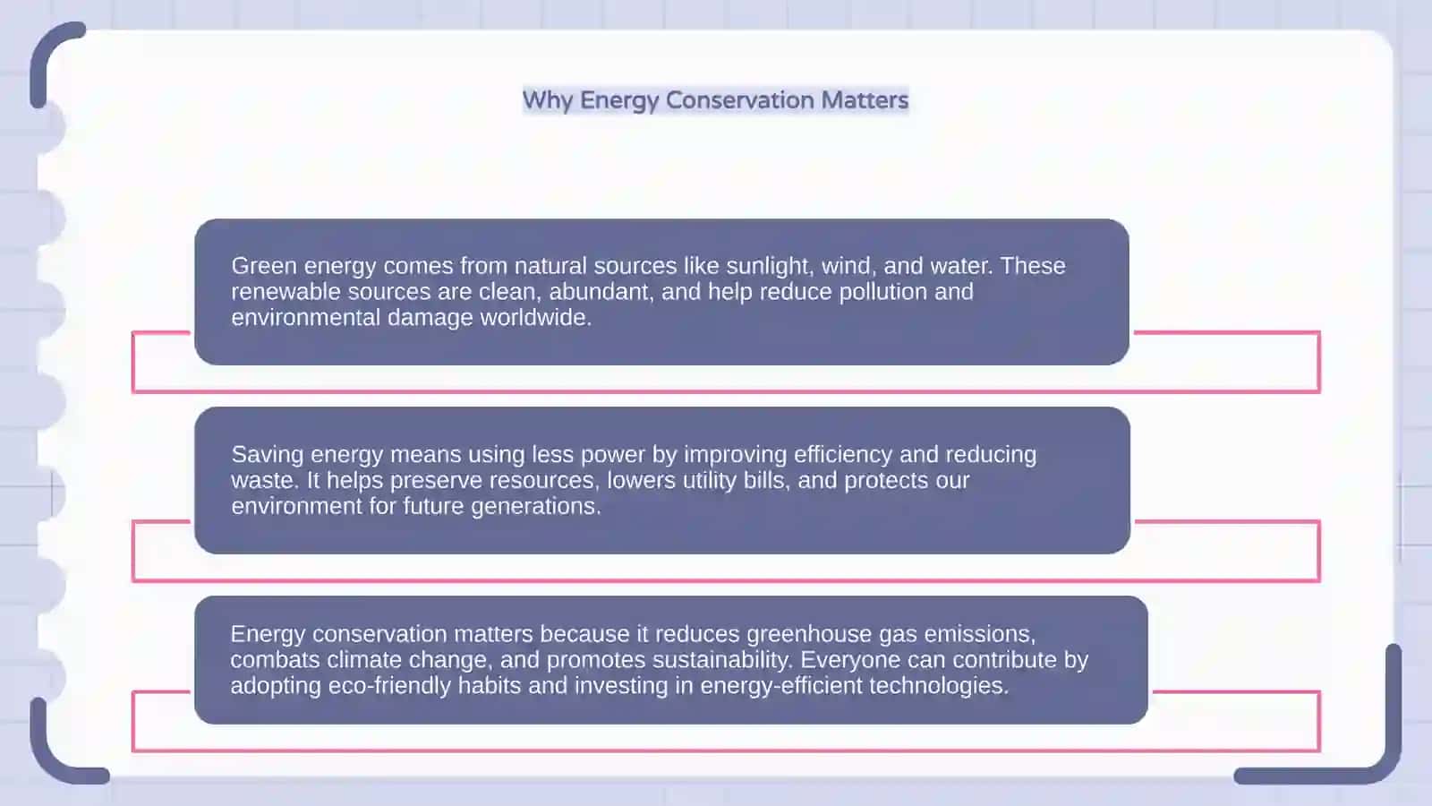 Saving Energy 4