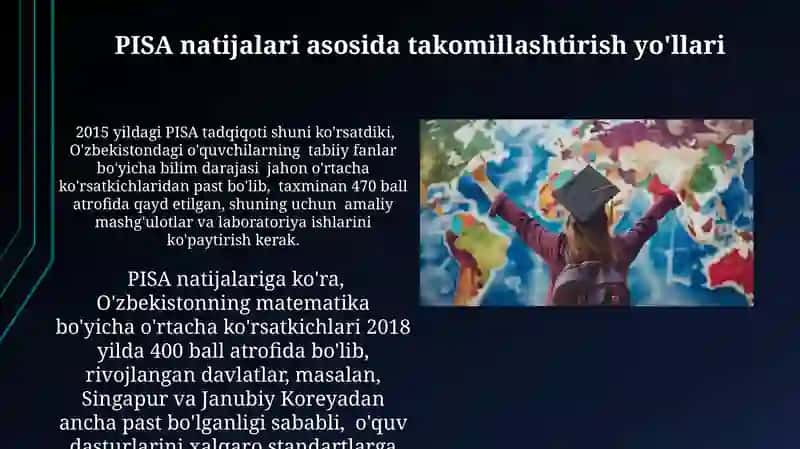 Xalqaro o'qituvchilarni baholas dasturi (PISA) 4