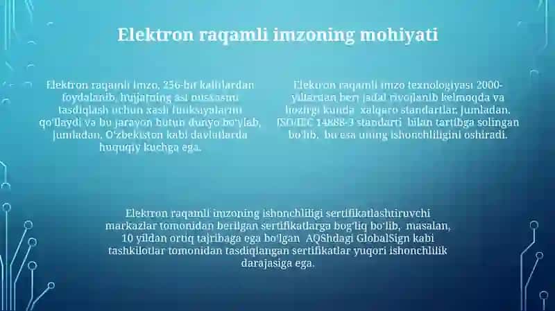 Elektron raqamli imzoning mohiyati 4