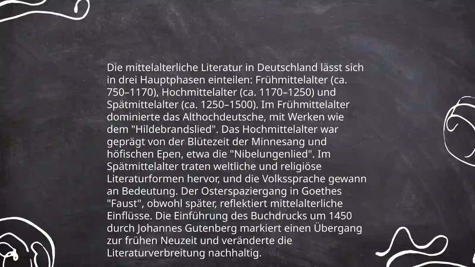 Mittelalter - Literaturepoche Merkmale, Autoren & Werke 4