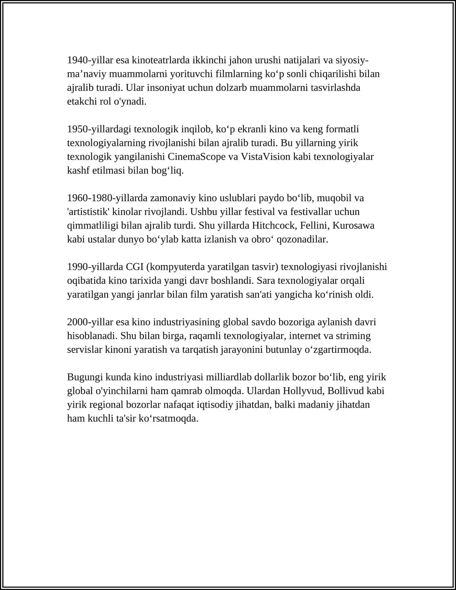 KINO SANOAT INDUKSIYASI 4