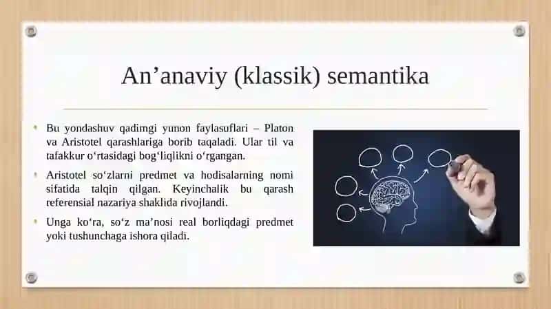 Sematikaga nazariy qarashlar 4