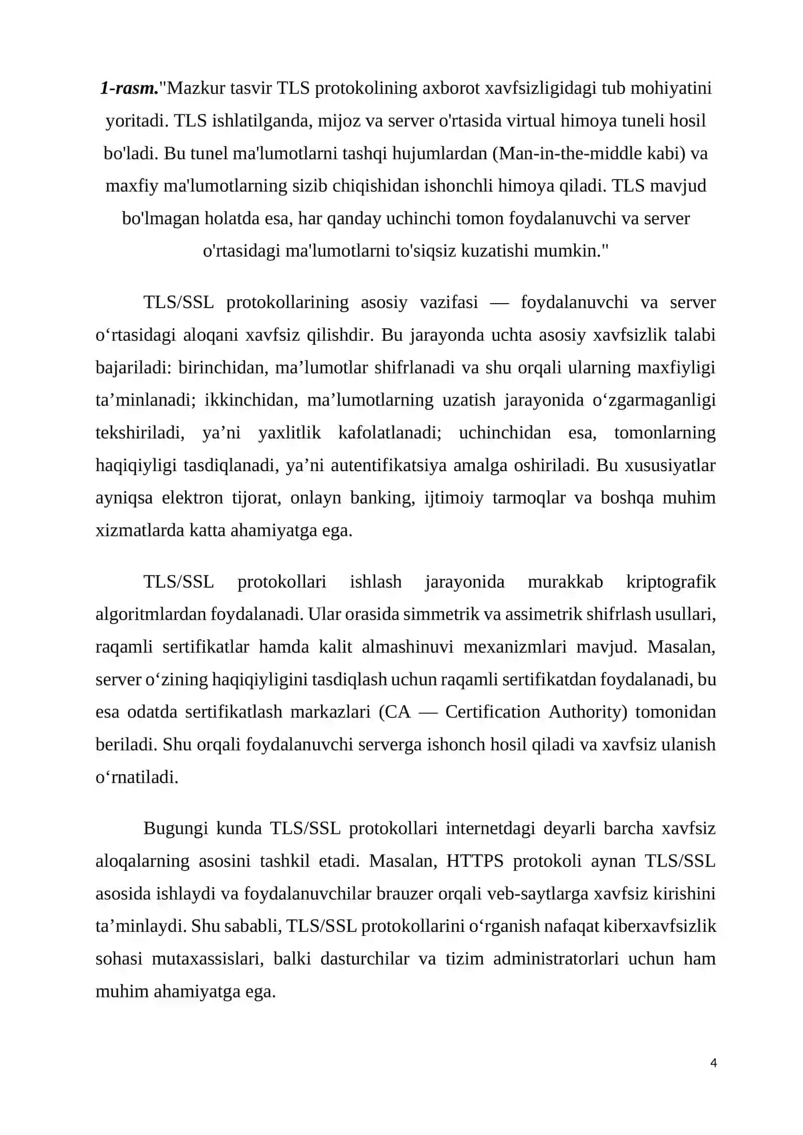 TLS/SSL protokollari evolyutsiyasi va xavfsizlik tahlili 4