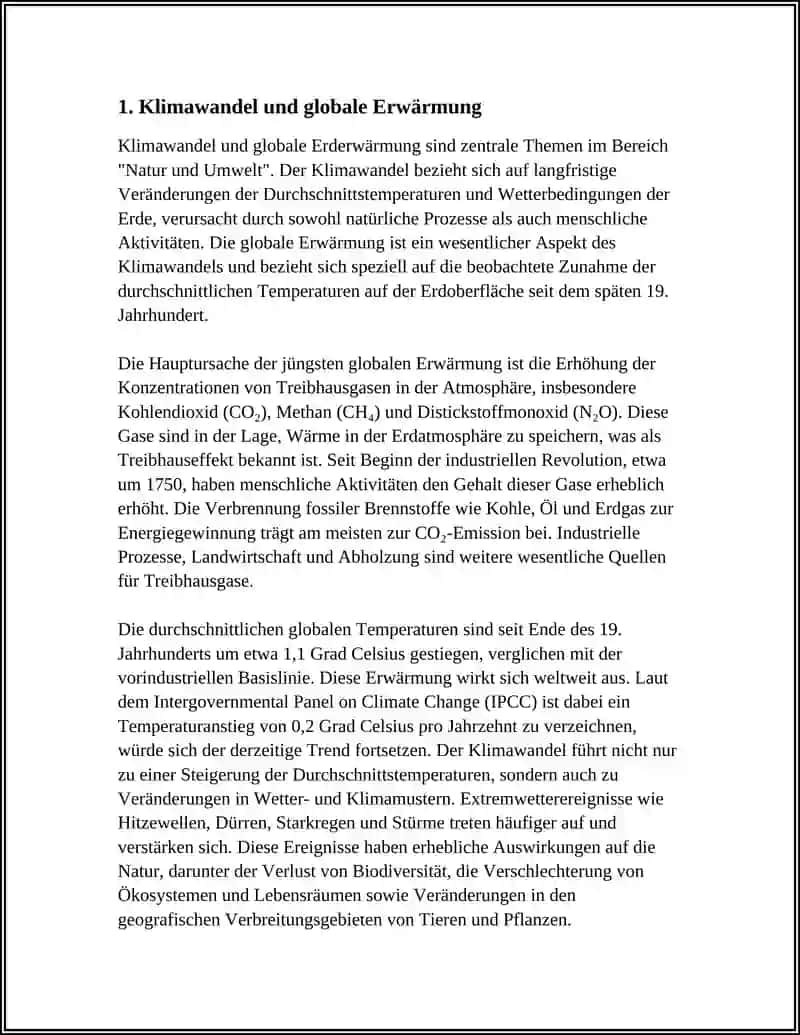 Klimawandel und globale Erwärmung 4