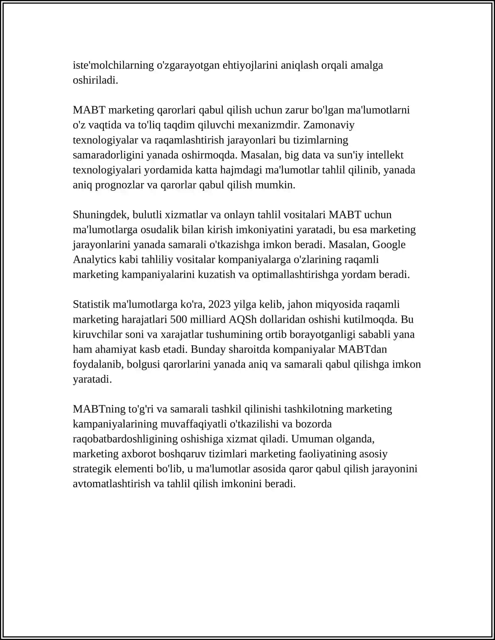 MARKETING AXBOROT BOSHQARUV TIZIMLARI 4