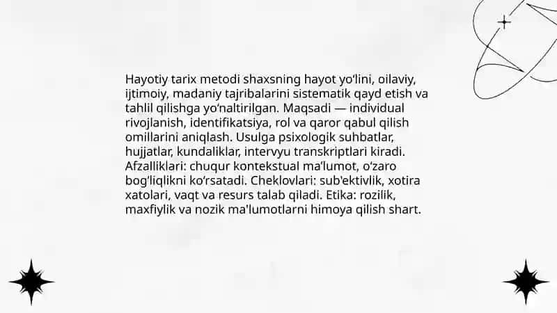 Shaxsni urganish metodlari 4