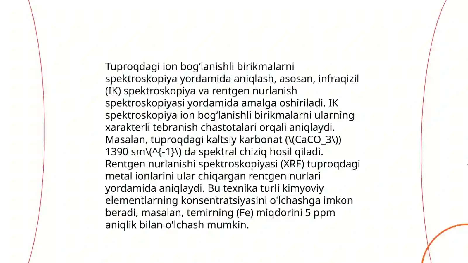 Tuproq suvida ion bogʻlanishli birikmalarni aniqlash 4