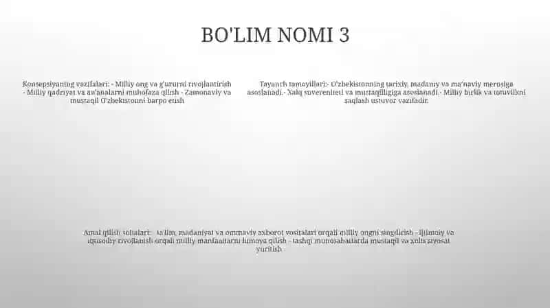 Milliy G'Oya Konsepsiyasi Asosiy Tamoyillari 4