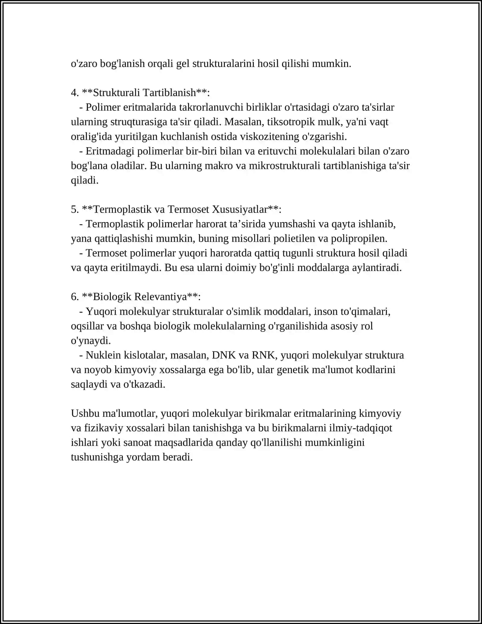 YUQORI MOLEKULYAR BIRIKMALAR ERITMALARINING XOSSALARI 4